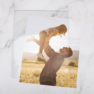 Lyeasw 8x10 Glass Replacement Sheets for Picture Frame Set of 4, 8 by 10 Real High-Definition Glass Cover