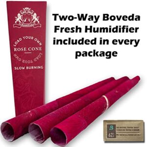 New Packaging! 3-Pack l Organic Rose Petal Cones l With Two-Way Humidifier l Natural Rosebud Cones