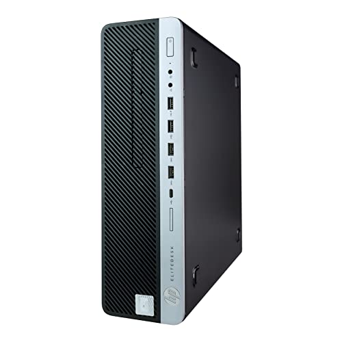 HP EliteDesk 800G4 Desktop Computer | Hexa Core Intel i5 (3.2GHz) | 16GB DDR4 RAM | 500GB SSD| 5G-WiFi & Bluetooth | 22in LCD Monitor | RGB Keyboard & Mouse | Windows 11 Pro (Renewed), Black