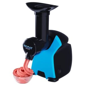 drinkpod frozay: frozen dessert maker - dairy-free, vegan ice cream, soft serve frozen yogurt, fruit sorbet, and sherbet machine with simple one push operation with recipe book (frozay black)