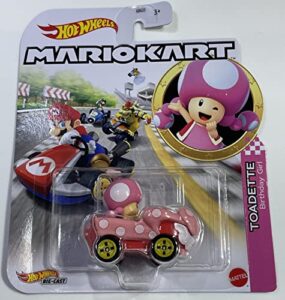 hot wheels - mario kart - toadette - birthday girl - 2023 - mint/nrmint ships bubble wrapped in a sized box