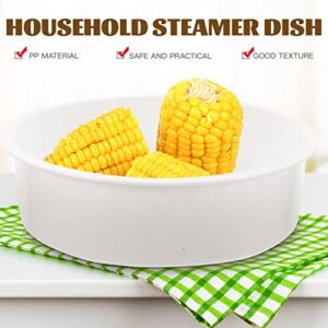 Steamer Basket Plastic Steaming Rack Vegetable Steamer 5L Steaming Stand for Rice Cooker Warmer Kitchen Cookware-8.5*2.4Inch