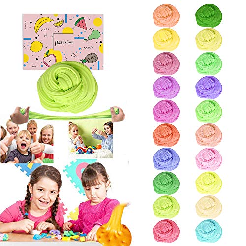 KMBTQRE 20pack Butter Slime Kit for Girl Boys, Party Favors, Stress Relief Toy, Stocking Stuffers for Kids 6 7 8 9 10 11 12 Years Old