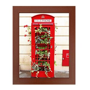 seseat 8x10 picture frame dark red, display pictures for wall and tabletop, 1 pack