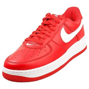 nike air force 1 low retro qs university red/white mens size 10.5