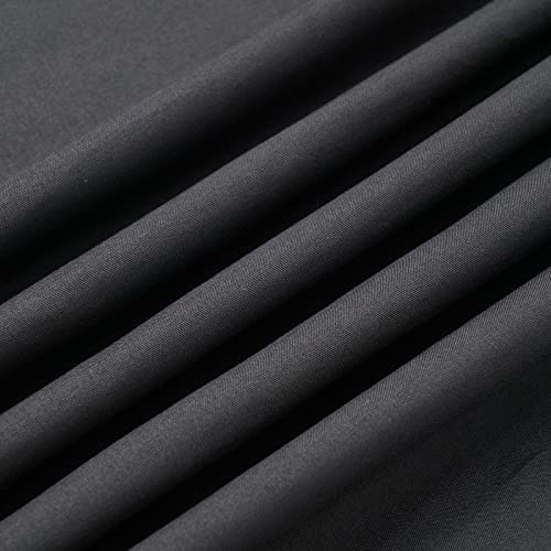 Kmhesvi Black Canopy Bed Curtains - 4 Corner Post Bed Curtains Canopy King Bed Canopy Curtains for Adults Girls Bedroom Decoration(Black, King)