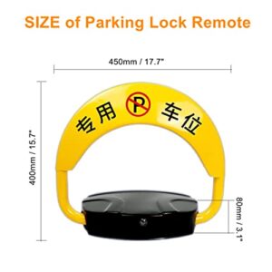 GOYUWEN Remote Control Parking LockCarport Auto Space Stall Barrier Private Car Parking Latch Space Lock Car Park (Remote Parking Lock)