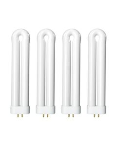 bug zapper replacement light bulb for 15w insect attracting lamp with 4-pin base, ful 15w-bl u shaped twin tube bulb for outdoor mosquito zapper, 4 pack
