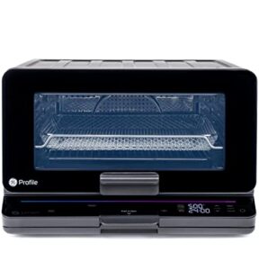 ge profile smart oven with no preheat ӏ 11-in-1 countertop oven ӏ large-capacity countertop oven ӏ black