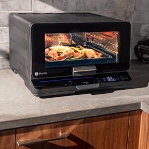 GE Profile Smart Oven with No Preheat ӏ 11-in-1 Countertop Oven ӏ Large-Capacity Countertop Oven ӏ Black