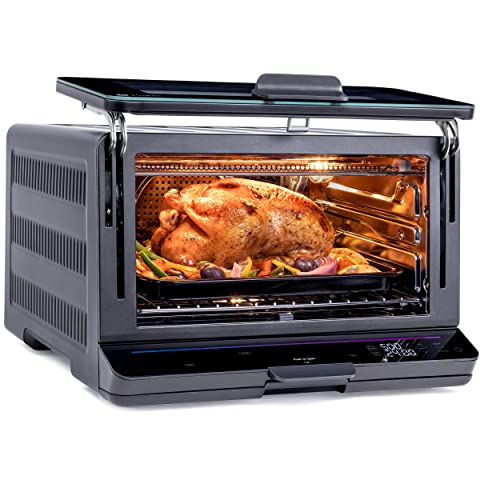 GE Profile Smart Oven with No Preheat ӏ 11-in-1 Countertop Oven ӏ Large-Capacity Countertop Oven ӏ Black