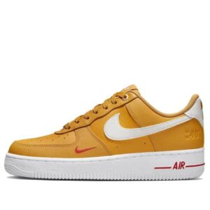 nike women's air force 1 '07 special edition - size 7 us - yellow ochre/sail white