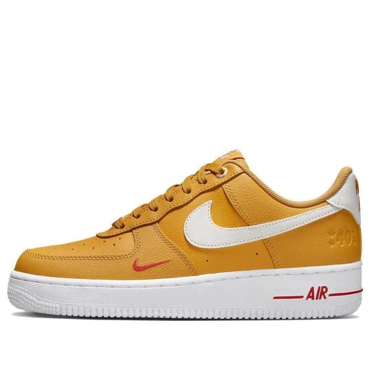 NIKE Women's Air Force 1 '07 Special Edition - Size 7 US - Yellow Ochre/Sail White