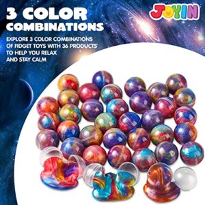 JOYIN Slime Party Favors, 36 Pack Galaxy Slime Ball Party Favors - Stretchy, Non-Sticky, Mess-Free, Stress Relief, and Safe for Girls and Boys - Perfect for Party, Classroom Reward