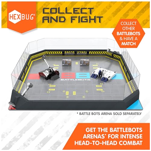 HEXBUG BattleBots Rivals Platinum (Whiplash & Sawblaze), Remote Control Robot Toys for Kids, STEM Toys for Boys and Girls Ages 8 & Up, Batteries Included