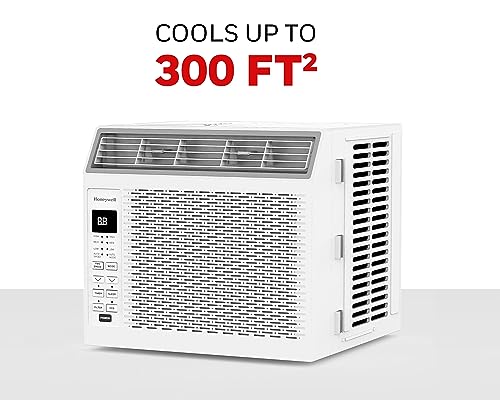 Honeywell 6,000 BTU Digital Window Air Conditioner, Remote, 4 Modes, Eco, 250 sq ft Coverage