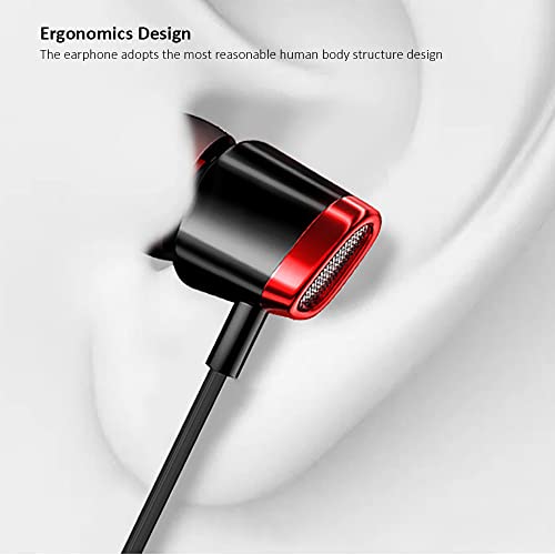 Kamon 3 Pack Earbuds Headphones with Remote & Mic, Earphones Wired Stereo in-Ear Bass for iPhone, Android, Smartphones, iPod, iPad, MP3, Fits All 3.5mm Interface (K6)