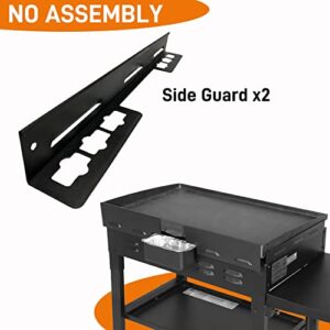 Wind Guard for Blackstone 28 Inch Griddle, Blackstone Griddle Accessories for Blackstone 1883, 1856, 1858, 1924& 1962, No Assembly Required Wind Screen Protect Flame Hold Heat, Stable Without Dropping