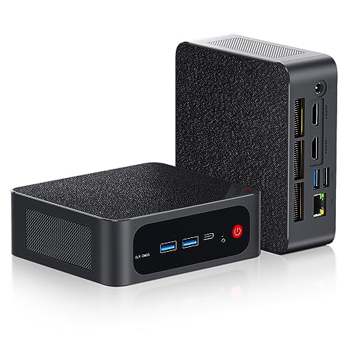 Beelink SER5 MAX Mini PC, AMD Ryzen 7 5800H (8C/16T, up to 4.4GHz, TDP 54W), 32GB DDR4 500GB M.2 NVMe SSD Vega 8 Graphics, Mini Desktop Computer 4K@60Hz Output/DP/HDMI/Type-C/WiFi 6/BT5.2/Gaming/Home