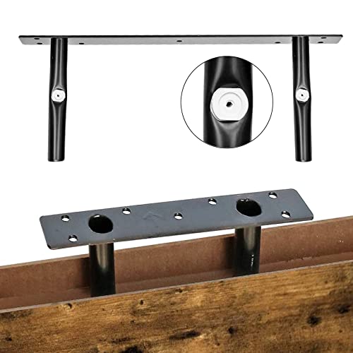 QEEIG Bathroom Shelves Over Toilet Wall Mounted Floating Shelves Farmhouse Shelf Toilet Paper Holder Small 16 inch Set of 3, Rustic Brown