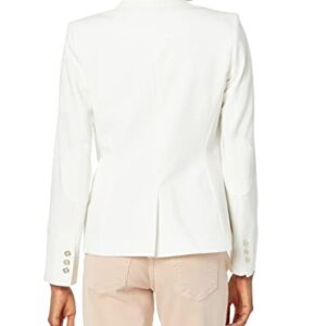 Tommy Hilfiger Women's Blazer – Business Jacket with Flattering Fit and Single-Button Closure, Ivory, 12