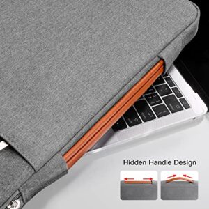 TAIKESEN 360 Fuzzy Protective Laptop Sleeve for 15.6-16.1 inch, Portable Bag for HP Dell Asus Acer Gaming Notebook Computer with Hard Shell Case, Water-Resistant Case with Accessory Pocket, LGray