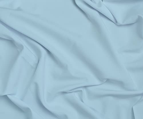 California King Fitted Sheet Only,Cal King Fitted Sheet Deep Pocket 18",California King Size Fitted Sheet, 100% Giza Egyptian Cotton,1 Pc Fitted Sheet Only (Light Blue)