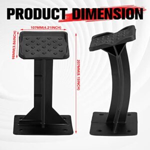 Sportsman Passenger Foot Rest, A & UTV PRO ATV Rear Lounger Foot Pegs Pedal, Anti-Slip Footboards for Polaris Sportsman 570 450 H.O. 2021-2023 Pedestal Accessories, Black, 2PCS