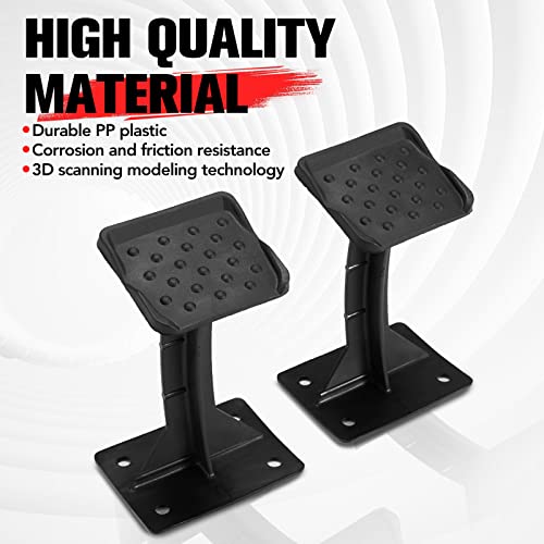 Sportsman Passenger Foot Rest, A & UTV PRO ATV Rear Lounger Foot Pegs Pedal, Anti-Slip Footboards for Polaris Sportsman 570 450 H.O. 2021-2023 Pedestal Accessories, Black, 2PCS