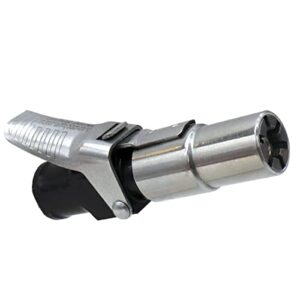LockNFlate® Locking Air Chuck - Six Steel Jaws Lock onto Any tire Valve - Won't Leak or pop Off - Rated to 150 PSI - Closed Flow