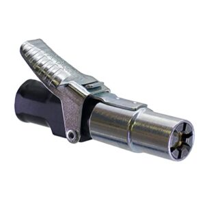 locknflate® locking air chuck - six steel jaws lock onto any tire valve - won't leak or pop off - rated to 150 psi - closed flow