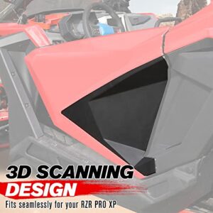 A & UTV PRO Lower Door Panel with Insert Kit for 2020 2021 2022 2023 Polaris RZR PRO XP, 2022 2023 RZR PRO R, Turbo R Accessories, Door Valance Trim,Closeoff Inserts,Replace OEM # 2883765, Mud Guard