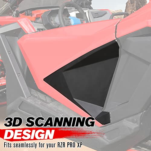 A & UTV PRO Lower Door Panel with Insert Kit for 2020 2021 2022 2023 Polaris RZR PRO XP, 2022 2023 RZR PRO R, Turbo R Accessories, Door Valance Trim,Closeoff Inserts,Replace OEM # 2883765, Mud Guard