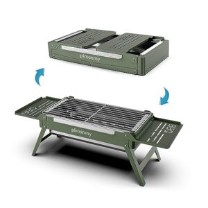 barbecue grill,portable charcoal foldable grill, small grills outdoor cooking for travel， camping smoker bbq grill， stainless steel table top grill charcoal for outdoor cooking,camping,backyard barbecue。