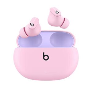 beats studio buds - true wireless noise cancelling earbuds - compatible with apple & android, built-in microphone, ipx4 rating, sweat resistant earphones (pink) (renewed)