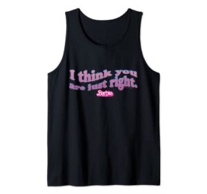 barbie the movie - you're just right tank top