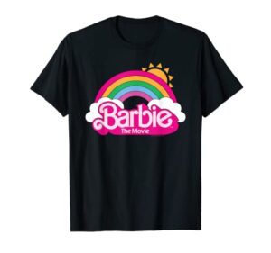 barbie the movie - rainbow logo t-shirt