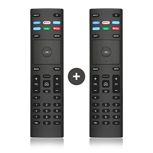 【Pack of 2】 Universal Remote for Vizio Smart TV, 2 Piece Replacement for Vizio-Smart-TV-Remote, XRT136