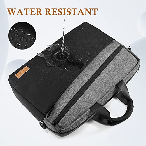 bagasin 15 15.6 16 inch Laptop Computer PC Shoulder Bag Carrying Case, Water-Repellent Fabric Briefcase, Lightweight Toploader, Business Casual or School