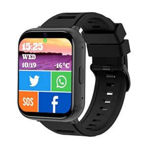 watchsdv 4g cellular smart watch android lte smartwatch 4gb+64gb 4g lte smart watch 1080mah smartwatch 2.08 inch large screen men watch with 5.0mp camera bluetooth gps tracker sos button