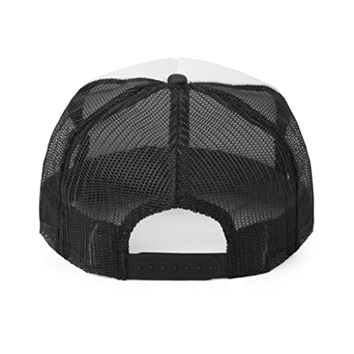 Adult Trucker Hat I'm Cover Baseball Not with Cap Crazy Adjustable Alice Plastic in Wonderland Snap Closure Six Row Stitching On Visor, Two Option Color Black and Blue