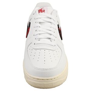 Nike Air Force 1 '07 3, Men's Basketball Shoes, White University Red, 7 US