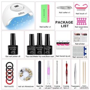 12 PCS Nail Polish Kit with UV LED NAIL LAMP ,Gel Nail kit NAIL TOOL KIT