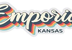 Emporia Kansas Souvenir 2-Inch Vinyl Decal Sticker 3D Design 2-Inch|Sticker