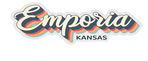 Emporia Kansas Souvenir 2-Inch Vinyl Decal Sticker 3D Design 2-Inch|Sticker