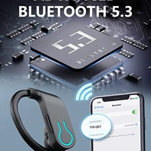 Wireless Bluetooth Earbuds 120H Playtime Bluetooth 5.3 Ear Buds for Sports, Hi-fi Stereo Earphones with LED Display Charging Case, Headphones for Running/Workout Audifonos Bluetooth inalambricos