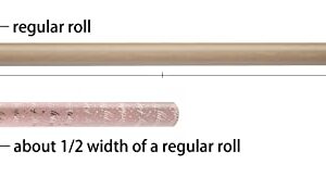 LDGOOAEL Mini Short Small Birthday Wrapping Paper Roll (17" X 120") - Pink with Silver Foil for Holiday, Mothers Day, Birthday, Wedding, Baby Shower