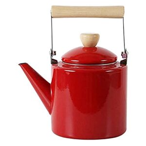 WYOERN Coffee Kettle Stainless Steel, Kettle Stainless Steel, Pour Over Coffee Kettle，Induction Cooker Gas General Teapot, teapot Large teapot for Cosy Tea infusers-Red