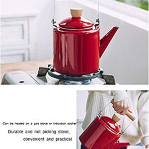 WYOERN Coffee Kettle Stainless Steel, Kettle Stainless Steel, Pour Over Coffee Kettle，Induction Cooker Gas General Teapot, teapot Large teapot for Cosy Tea infusers-Red