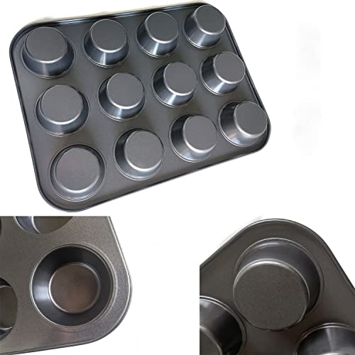 Baking Pan Sets, 5-Piece Nonstick Bakeware Sets with Cake Pan, Muffin Pan, Cupcake Pan, Roast Pan for Toaster Oven, and Kitchen Cookware Sets